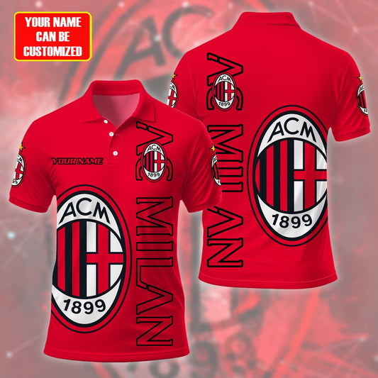 Personalized AC Milan 3D Full Printing Set , AC Milan Shirt , Hoodie , Short , Polo ,hawaii S050904