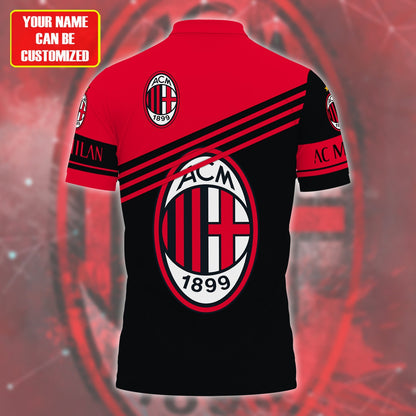 Personalized AC Milan 3D Full Printing Set , AC Milan Shirt , Hoodie , Short , Polo ,hawaii S050903