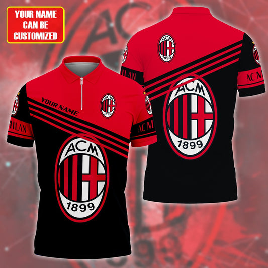 Personalized AC Milan 3D Full Printing Set , AC Milan Shirt , Hoodie , Short , Polo ,hawaii S050903