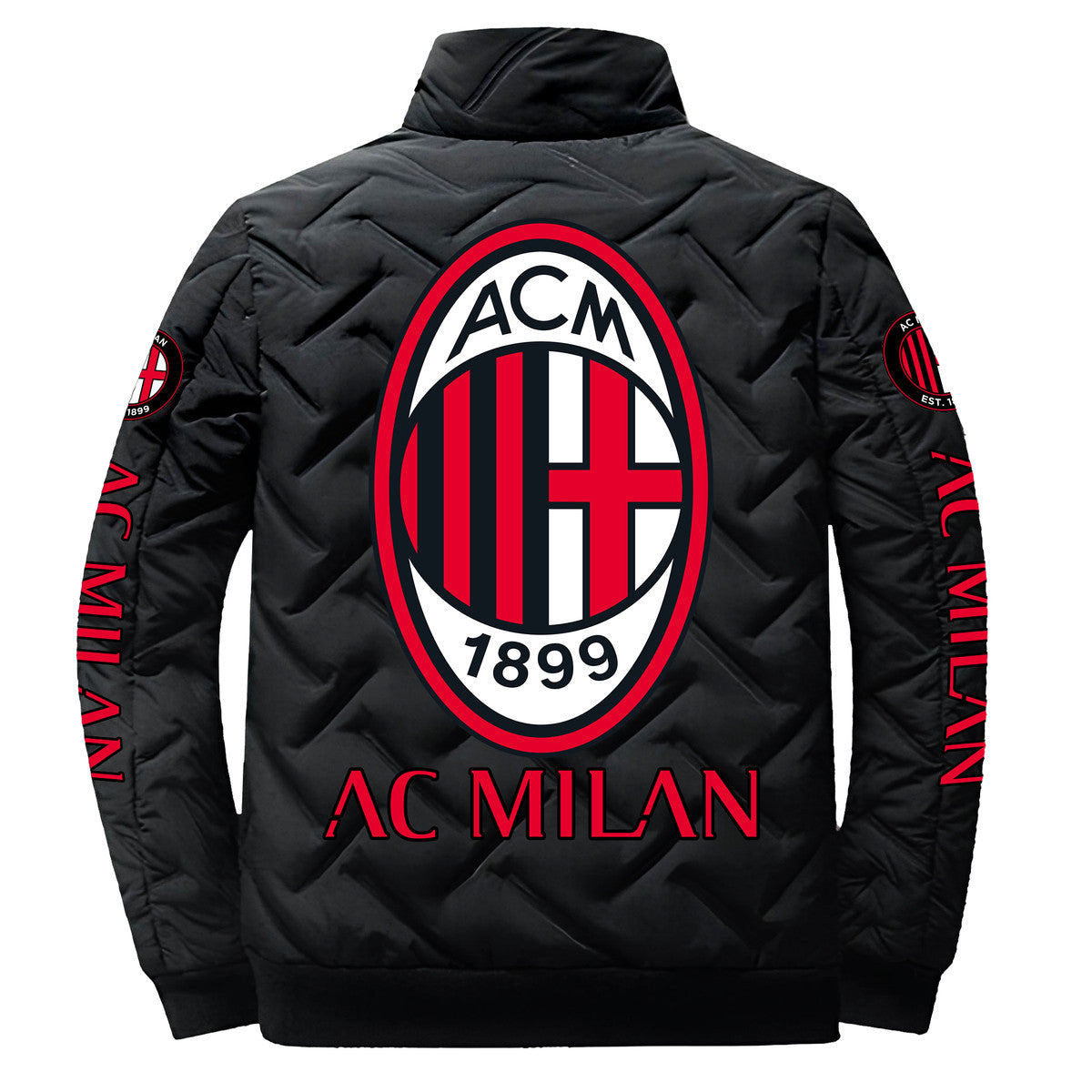 Personalized AC Milan Q2 Puffer Jacket Q050901