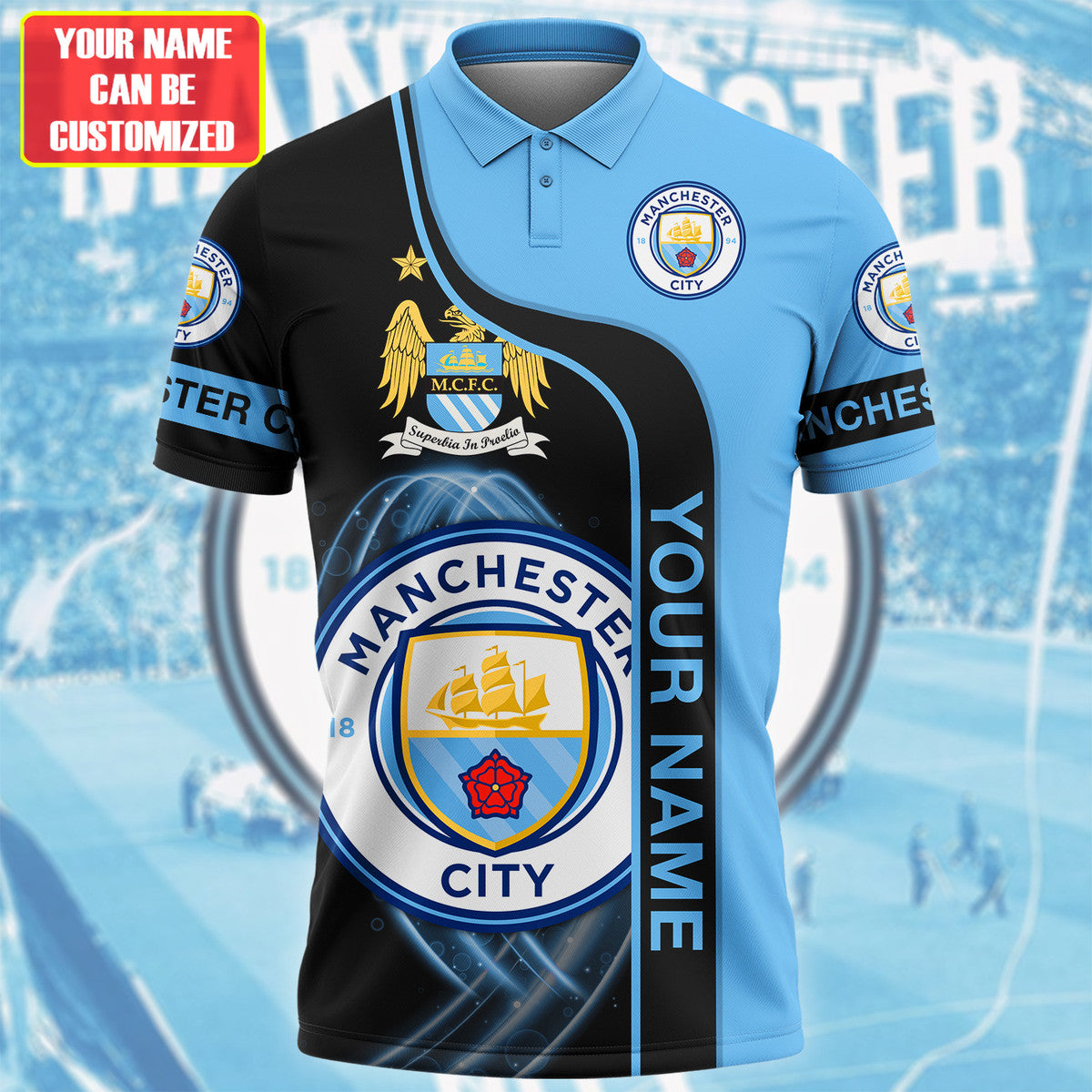 Personalized Manchester City 3D Full Printing Set , Manchester City Shirt , Hoodie , Short , Polo ,hawaii QB040904