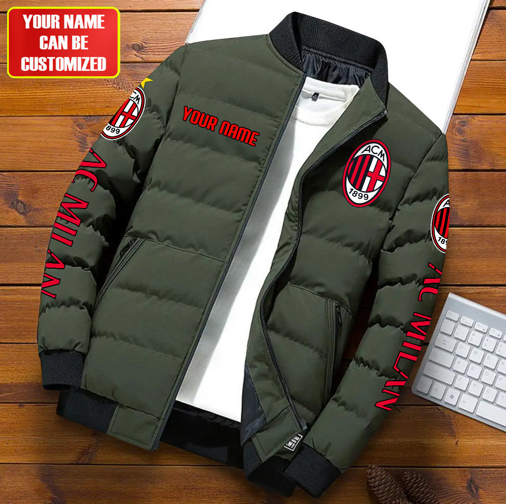 Personalized AC Milan Puffer Jacket QB040913