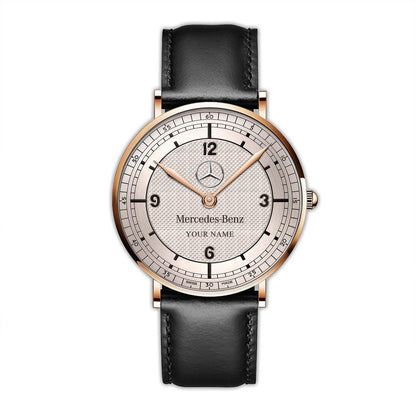 Personalized Merc Specialities Quartz Leather Watch P060901
