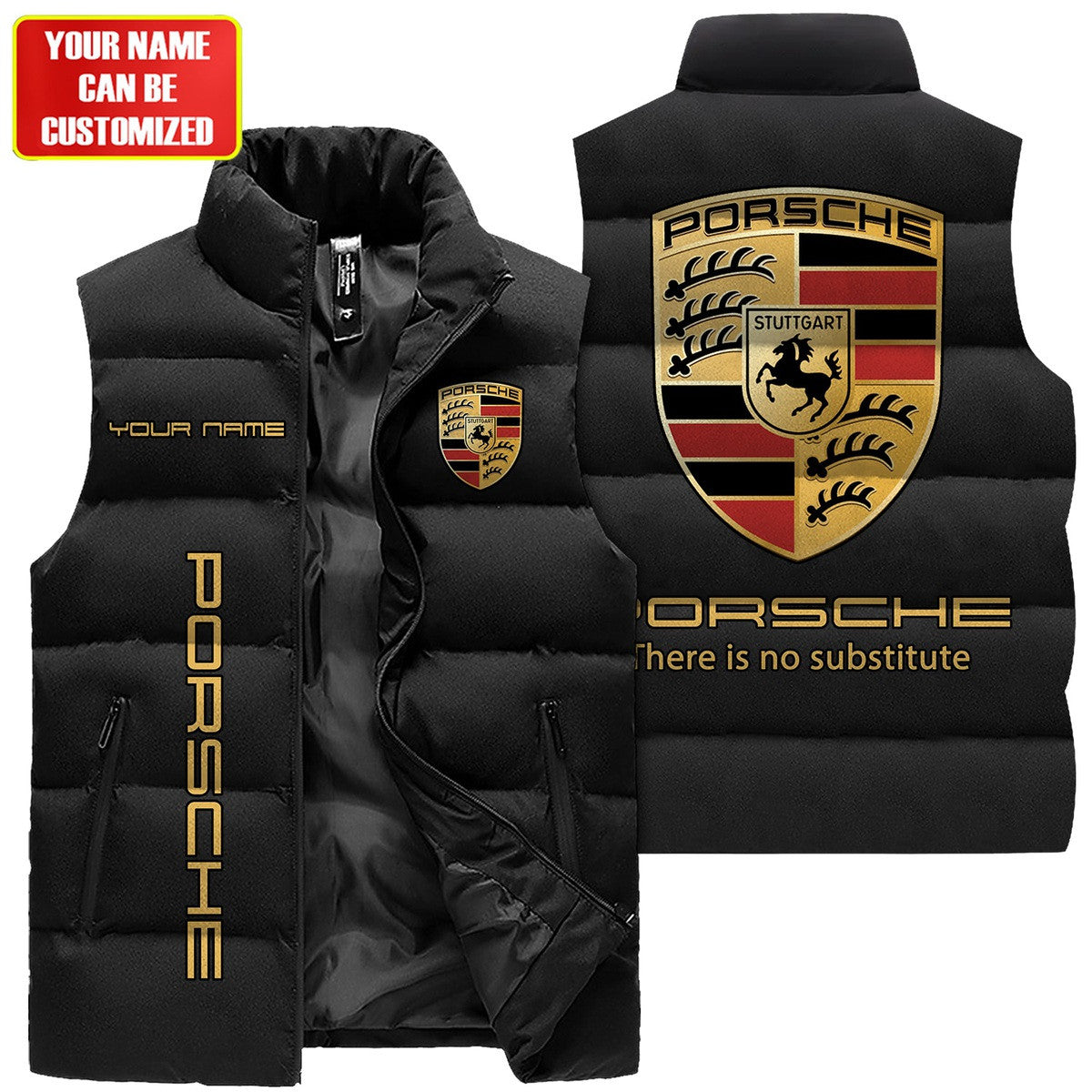 Personalized Pors Sleeveless Windproof Puffer Jacket QB040915