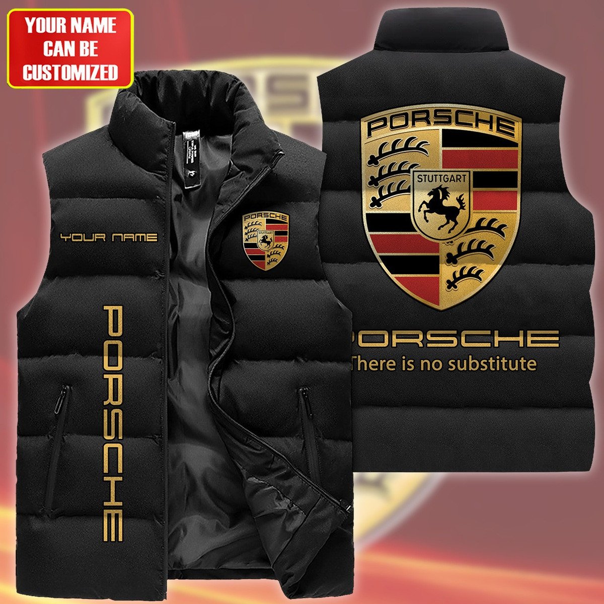 Personalized Pors Sleeveless Windproof Puffer Jacket QB040915