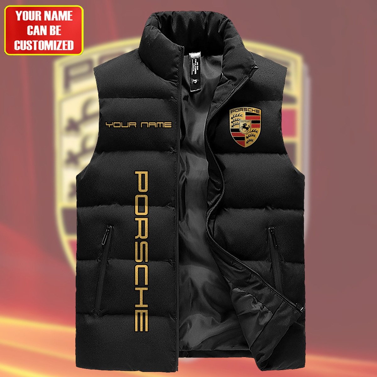 Personalized Pors Sleeveless Windproof Puffer Jacket QB040915