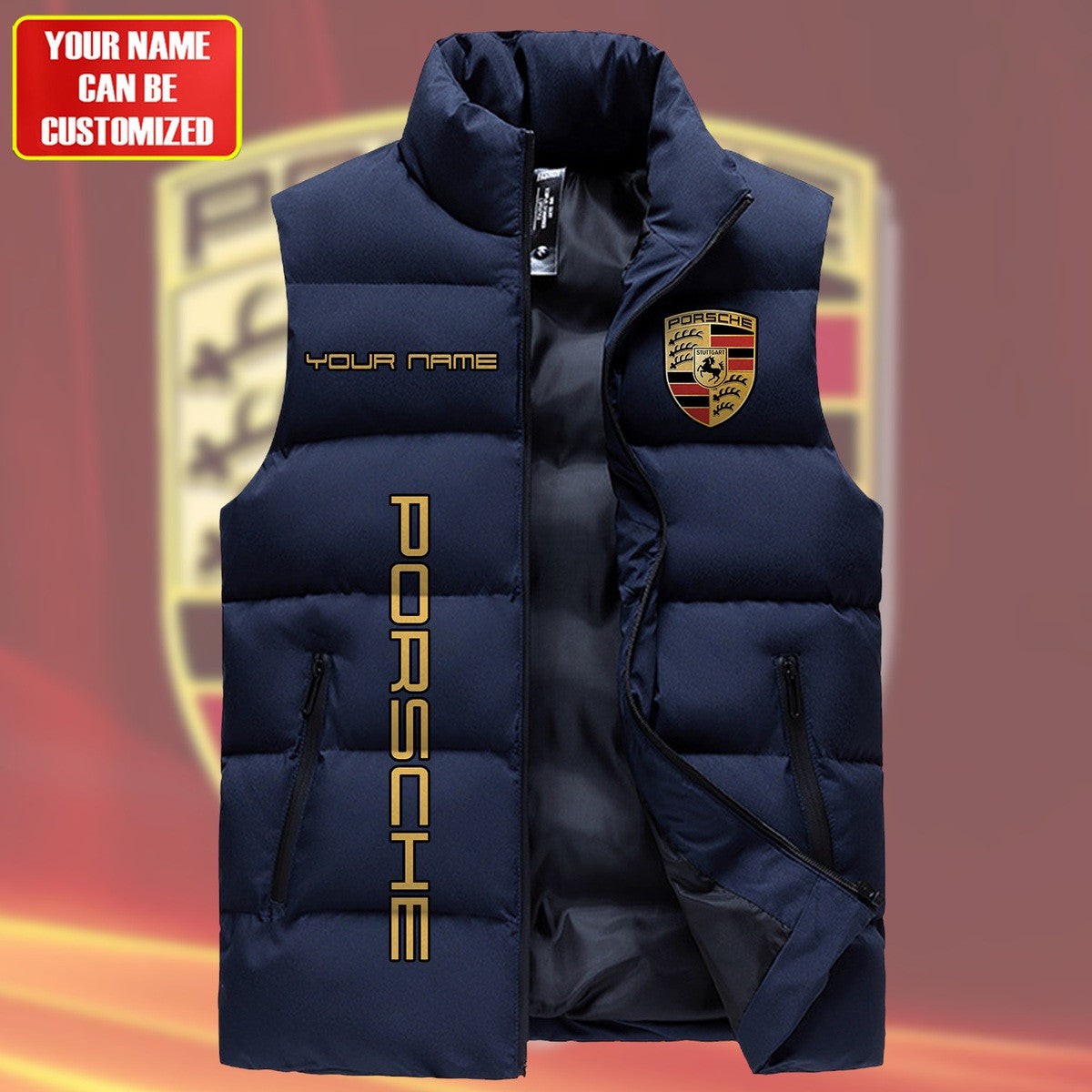Personalized Pors Sleeveless Windproof Puffer Jacket QB040915