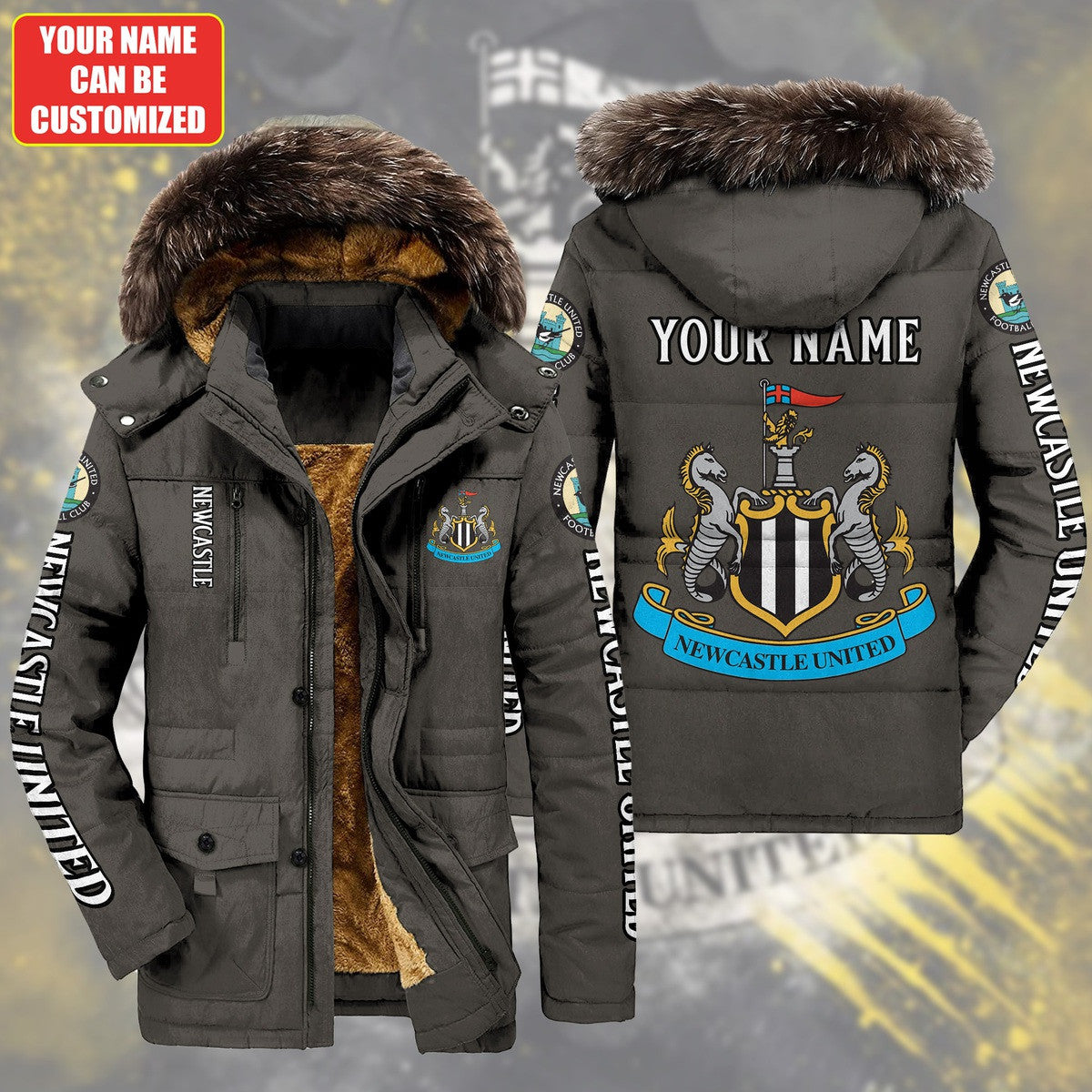Newcastle United FC Parka Jacket P100902