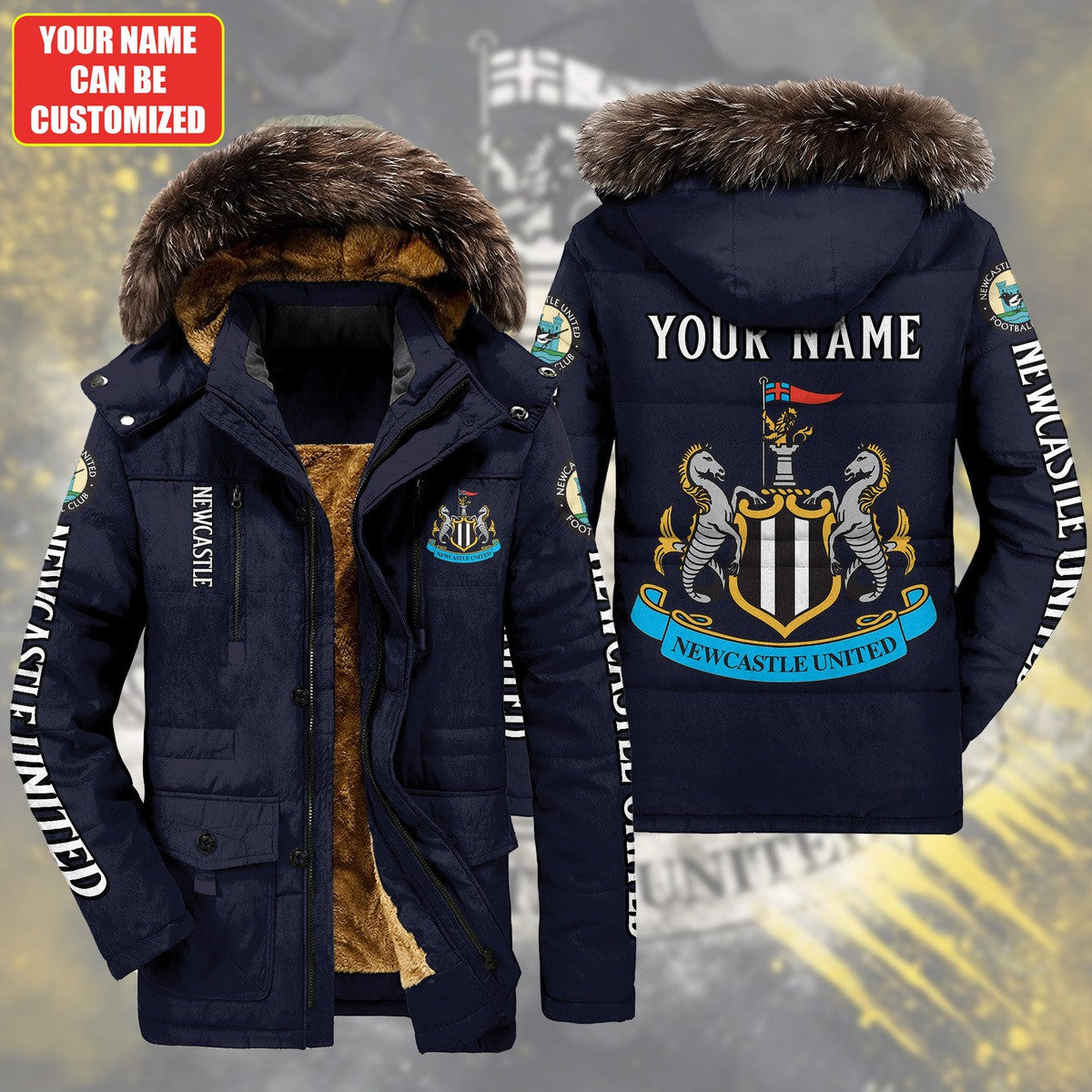 Newcastle United FC Parka Jacket P100902