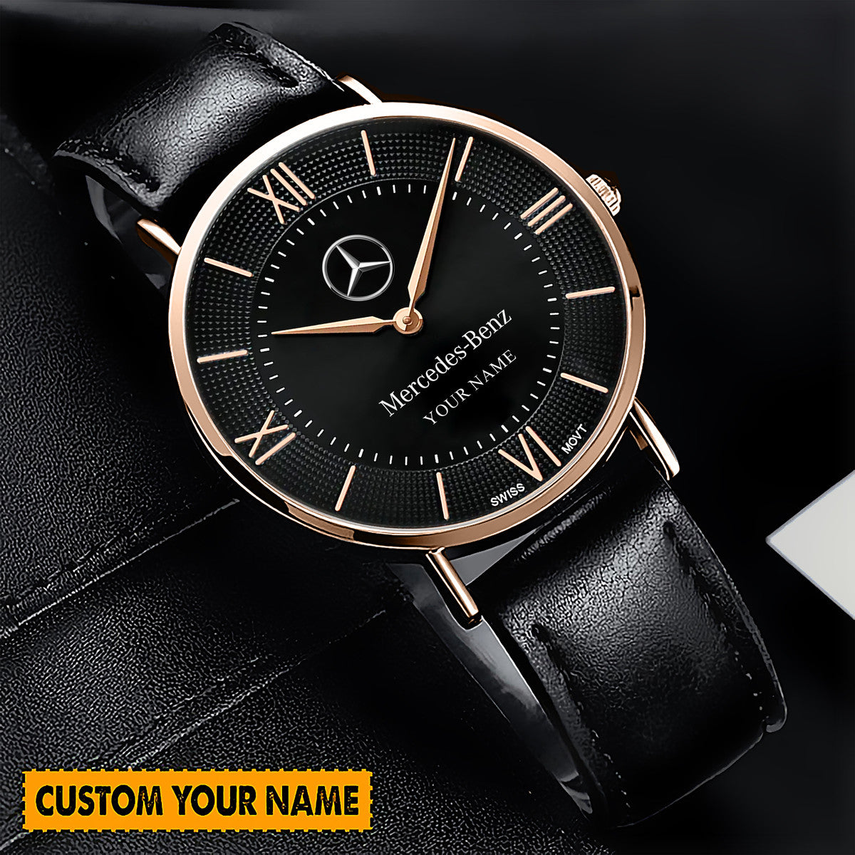 Personalized Merc Luxury Quartz Leather Watch QB110905