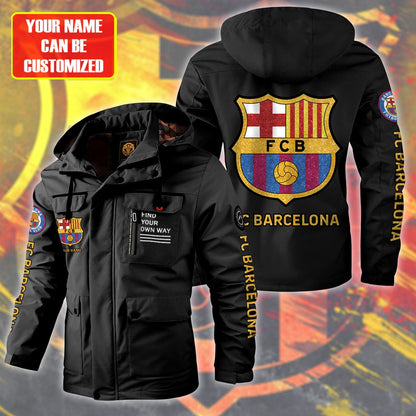 FC Barcelona Windbreaker Hooded Jacket Q040908
