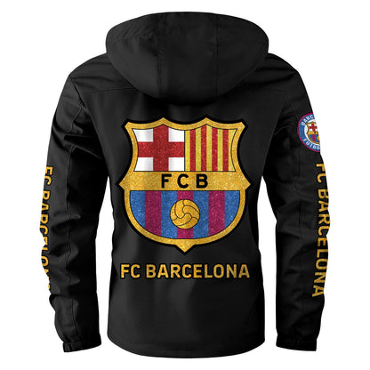 FC Barcelona Windbreaker Hooded Jacket Q040908