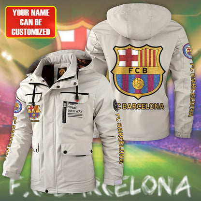 FC Barcelona Windbreaker Hooded Jacket Q040908