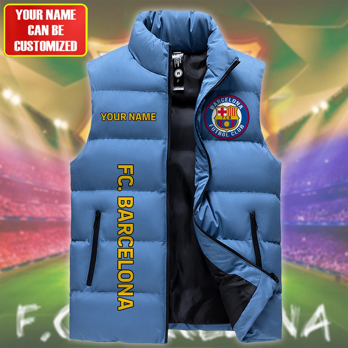 Barça Sleeveless Windproof Puffer Jacket Q120905
