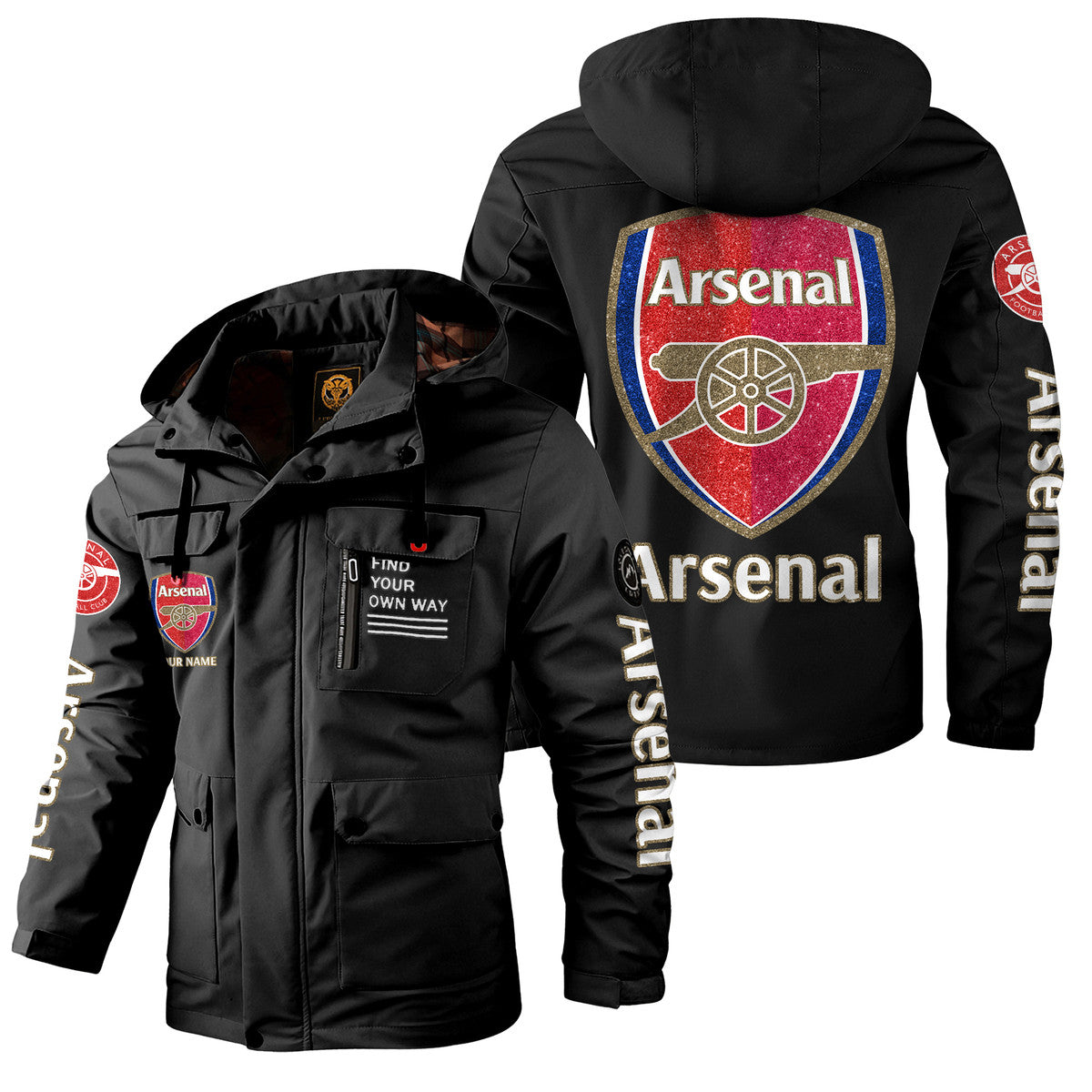 Arsenal Windbreaker Hooded Jacket Q120904