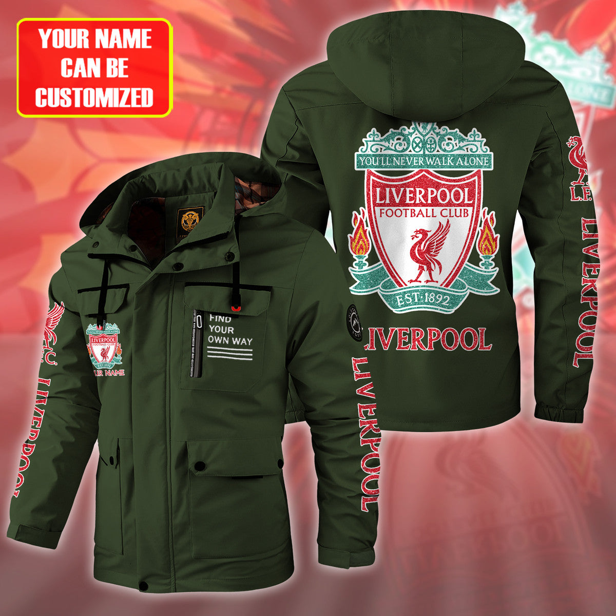 Liverpool Windbreaker Hooded Jacket Q120906
