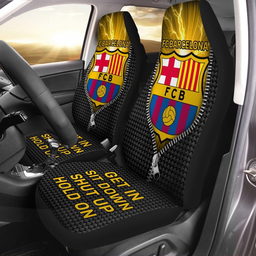 Barca Lightning Hold on Funny Car Seat Covers Universal Fit Set 2 Q110908