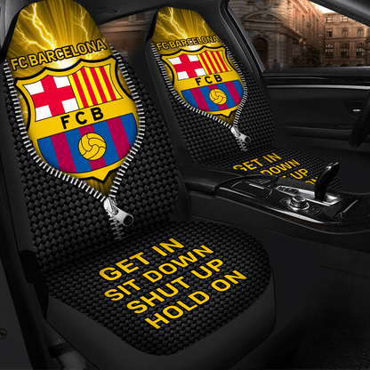 Barca Lightning Hold on Funny Car Seat Covers Universal Fit Set 2 Q110908