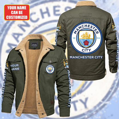 Personalized Manchester City Fleece Thermal Cotton Jacket S120910