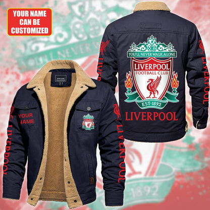 Personalized Liverpool Fleece Thermal Cotton Jacket S120911