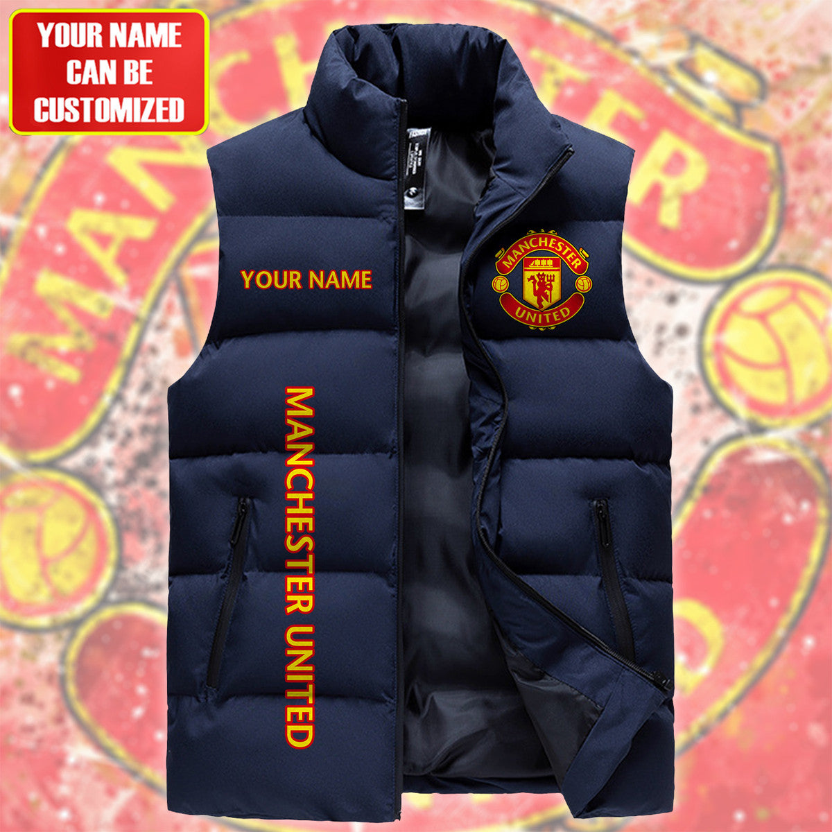 Manchester United Sleeveless Windproof Puffer Jacket QB160902
