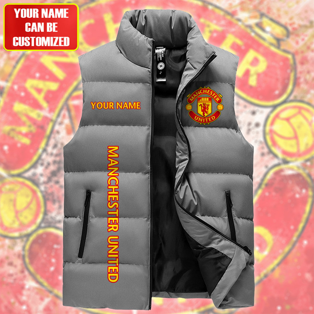 Manchester United Sleeveless Windproof Puffer Jacket QB160902