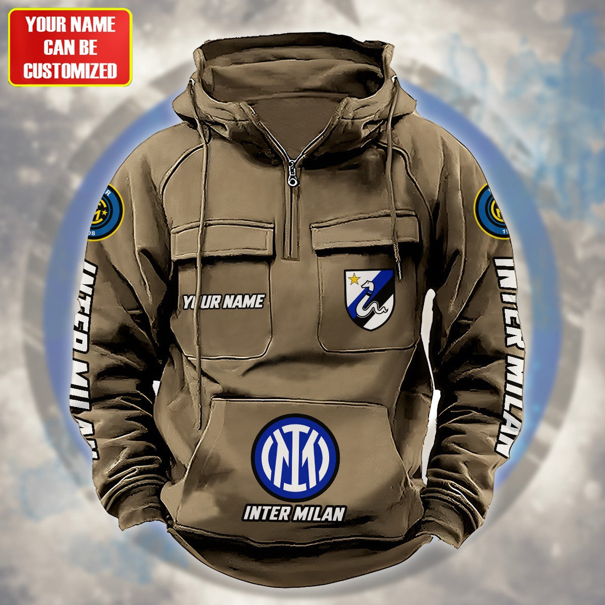 Personalized Inter Milan Retro Cotton Hoodie Q140906