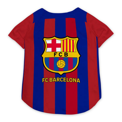 Barcelona FC Personalised Pet Baseball Jersey (Dog Football Costume and Cat Football Costume Gift) P160901