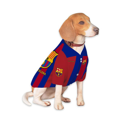 Barcelona FC Personalised Pet Baseball Jersey (Dog Football Costume and Cat Football Costume Gift) P160901