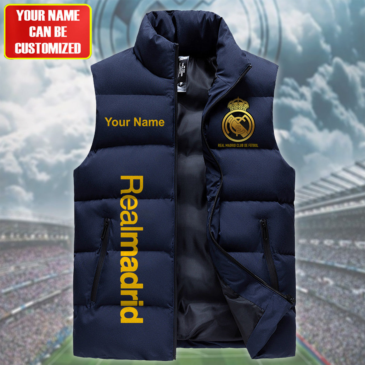 Real Madrid Sleeveless Windproof Puffer Jacket Q160902