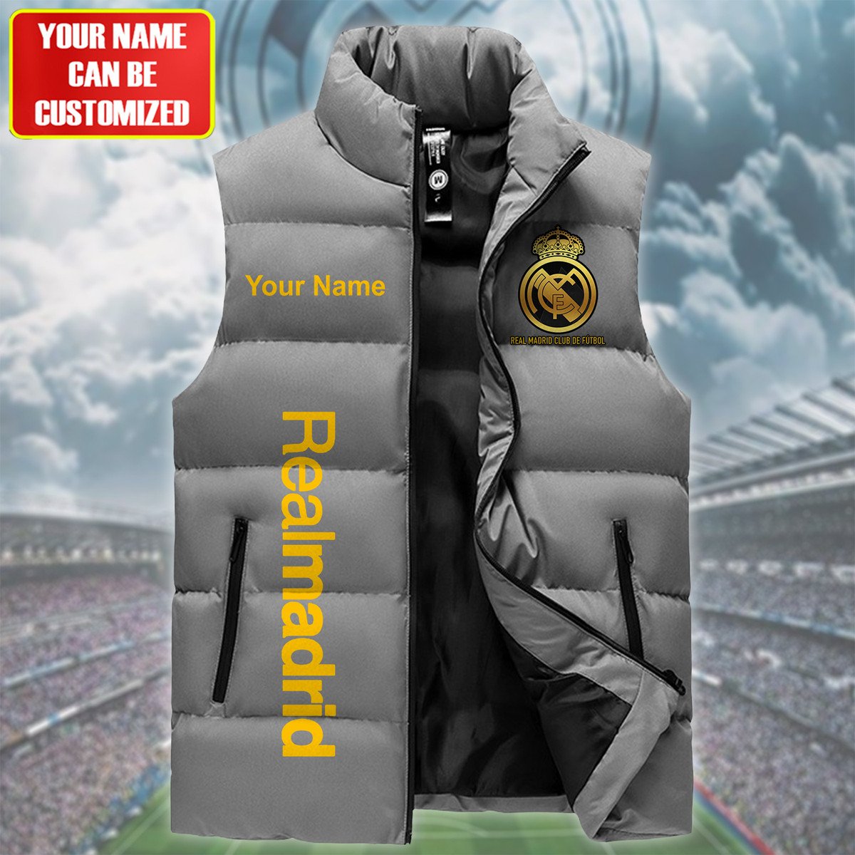 Real Madrid Sleeveless Windproof Puffer Jacket Q160902