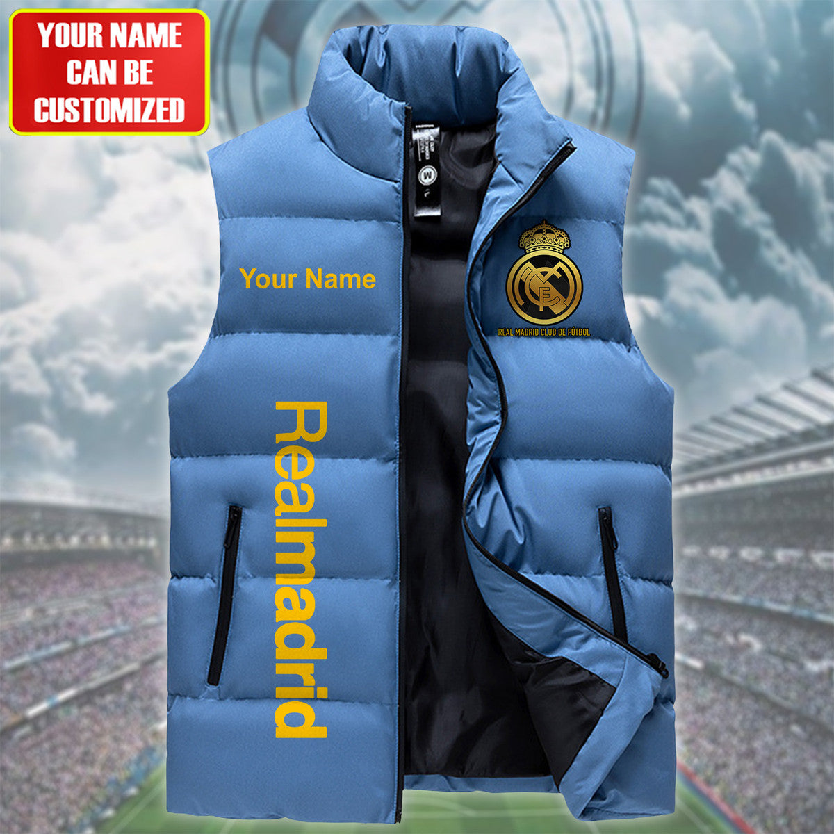 Real Madrid Sleeveless Windproof Puffer Jacket Q160902