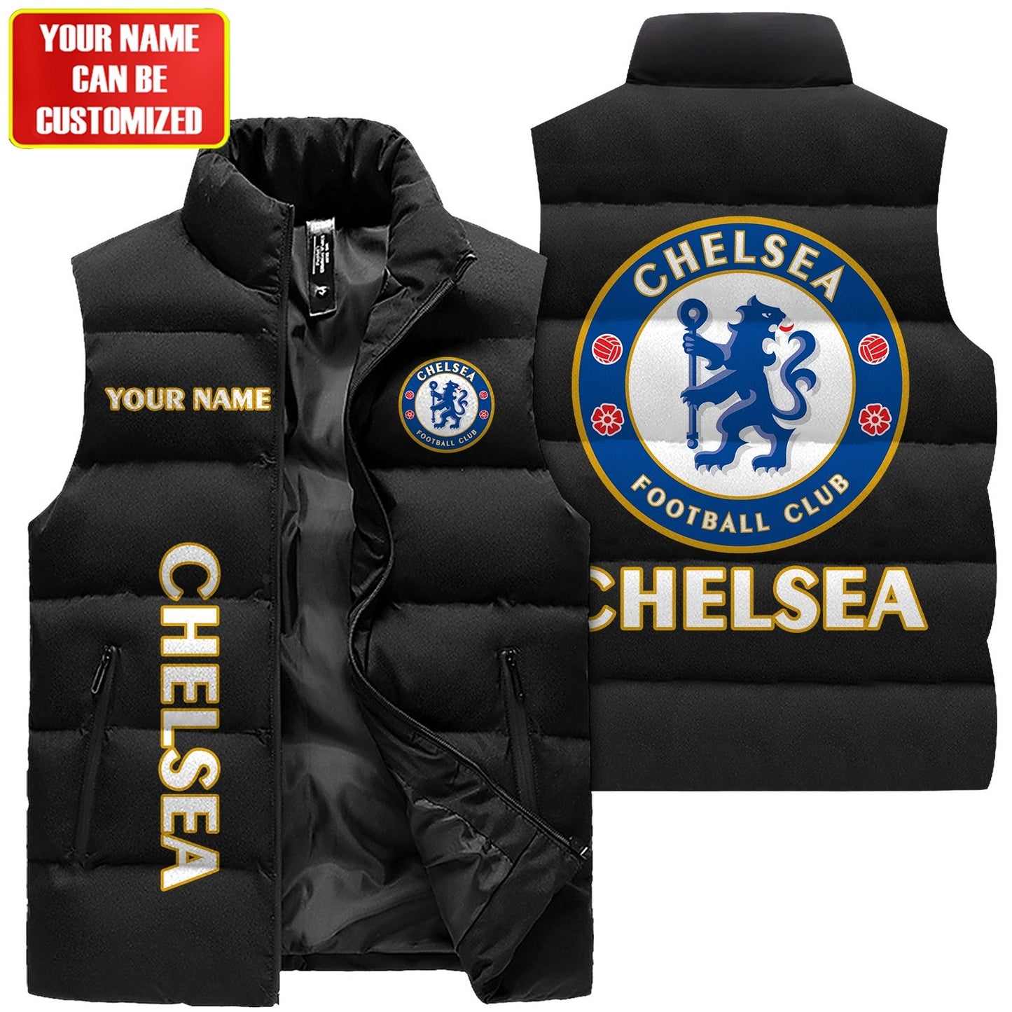 Chelsea FC Sleeveless Windproof Puffer Jacket P170901