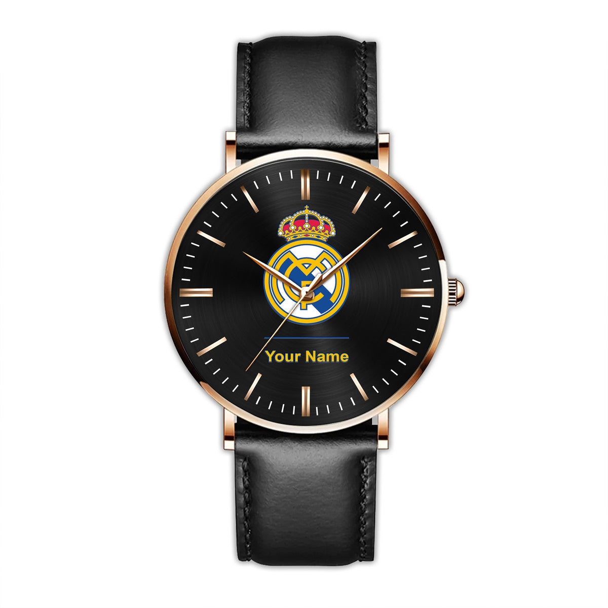 Personalized Real Madrid Luxury Quartz Leather Watch QB040909