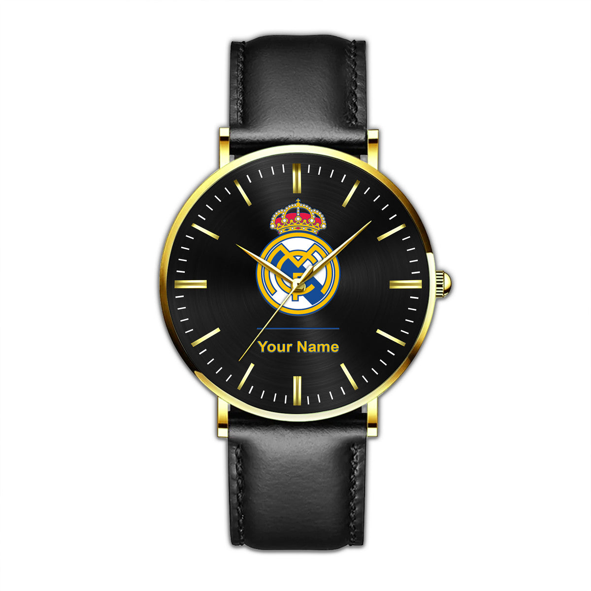 Personalized Real Madrid Luxury Quartz Leather Watch QB040909