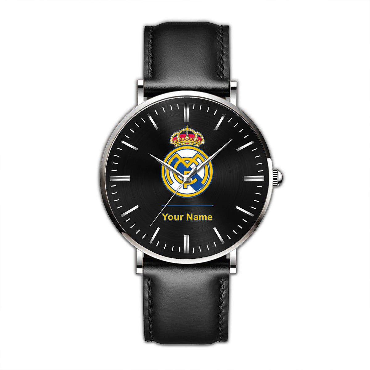 Personalized Real Madrid Luxury Quartz Leather Watch QB040909