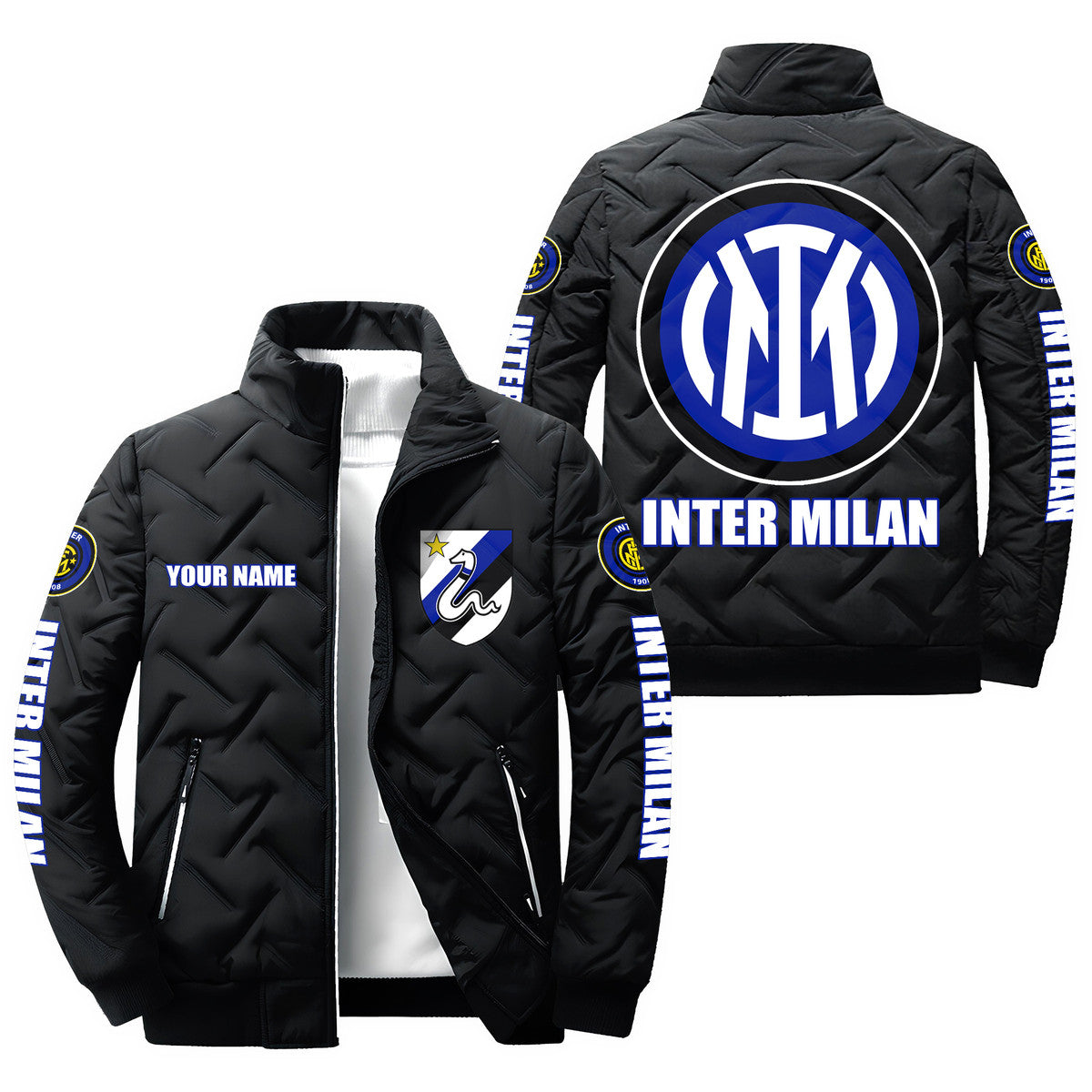 Personalized Inter Milan Q2 Puffer Jacket Q140903