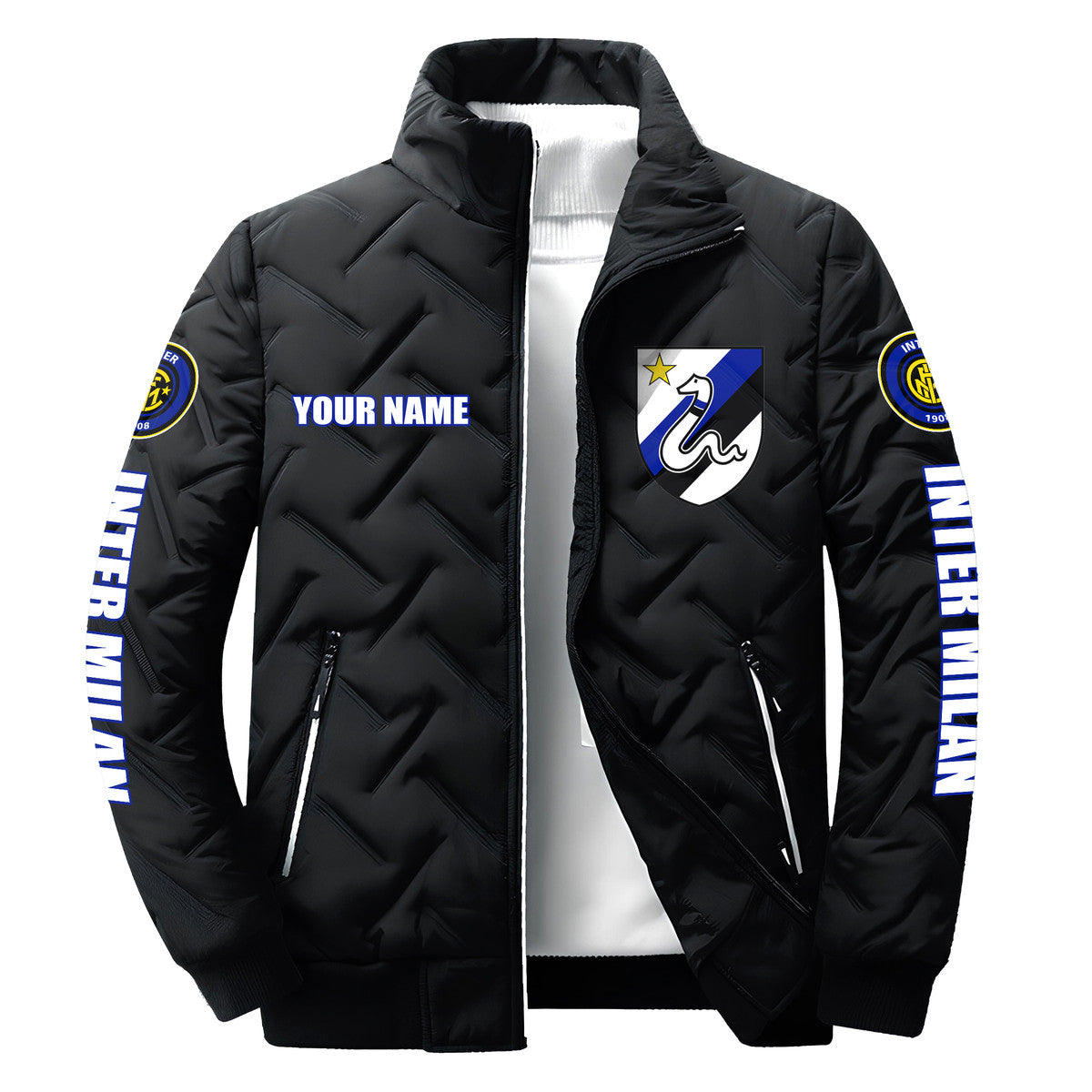 Personalized Inter Milan Q2 Puffer Jacket Q140903