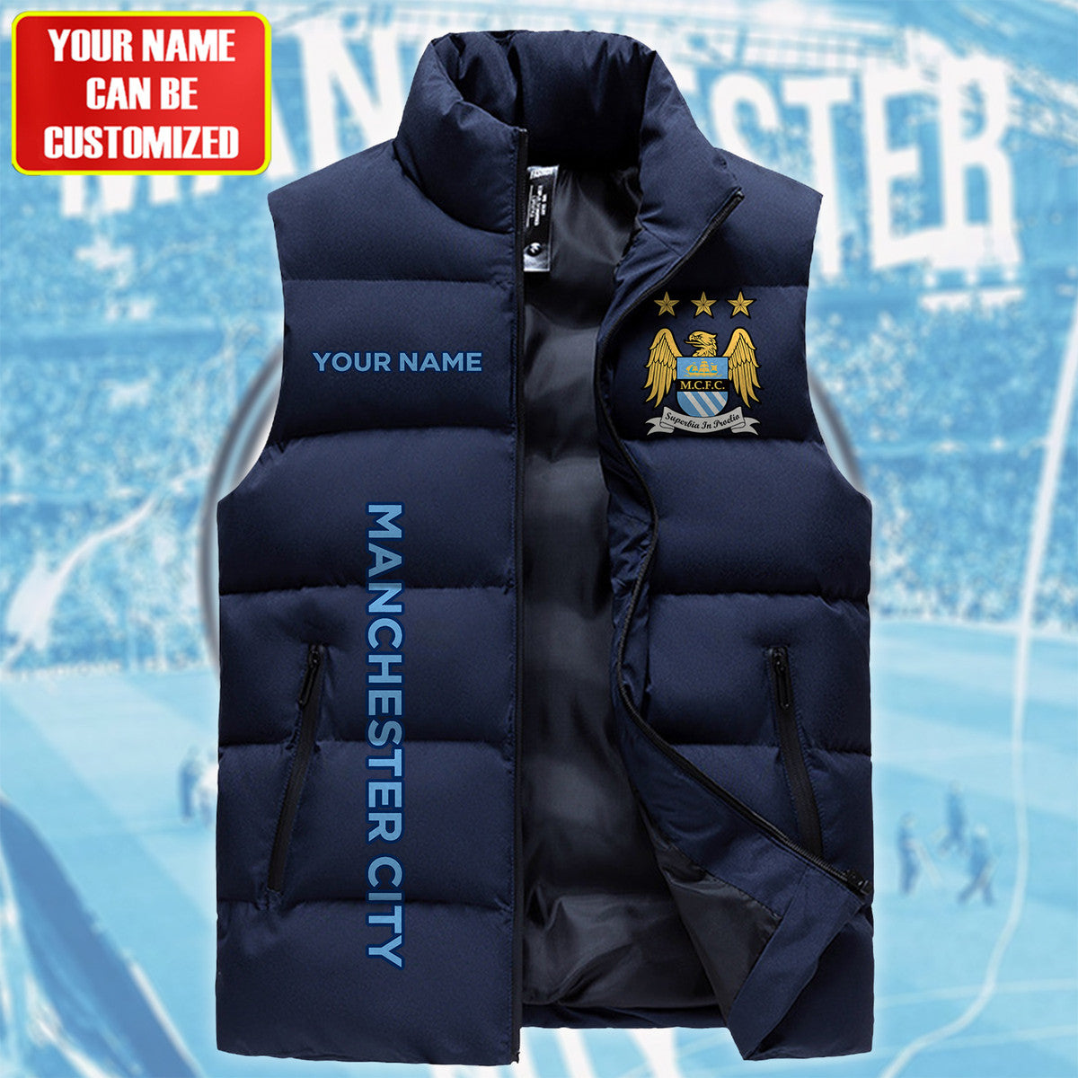 Manchester City Sleeveless Windproof Puffer Jacket S160905