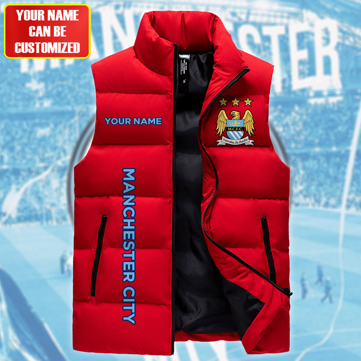 Manchester City Sleeveless Windproof Puffer Jacket S160905
