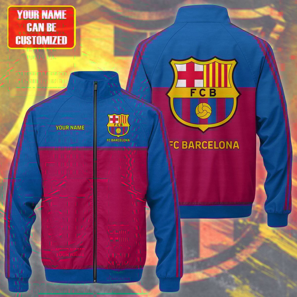 Barcelona FC Zipper Stand Collar Jacket P190901