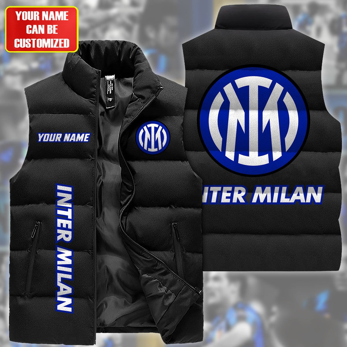 Inter Milan Sleeveless Windproof Puffer Jacket Q190901