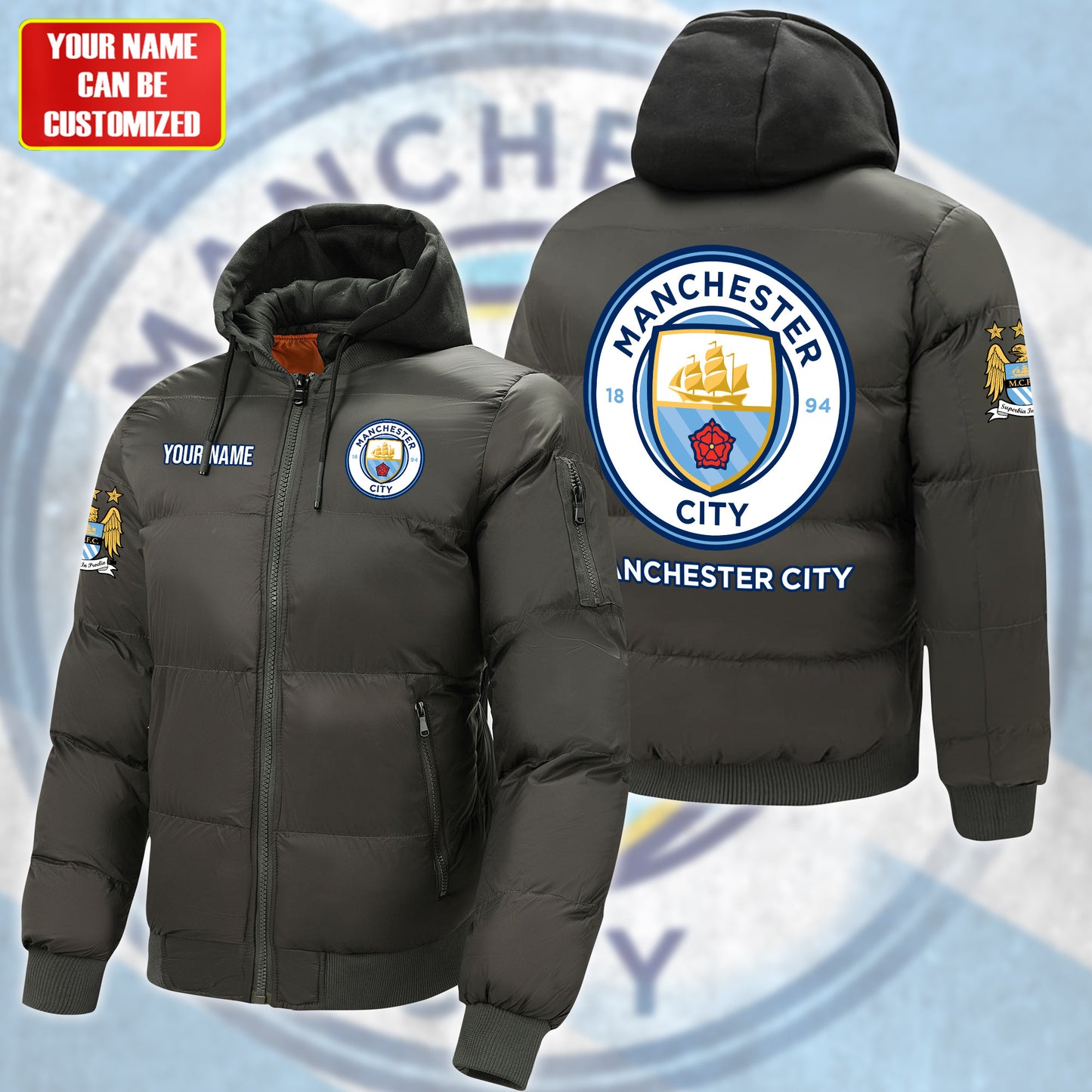 Manchester City Puffer Thermal Sport Warm Jacket S200901