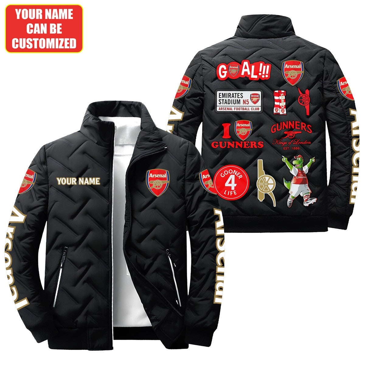 Arsenal FC Puffer Jacket P190905