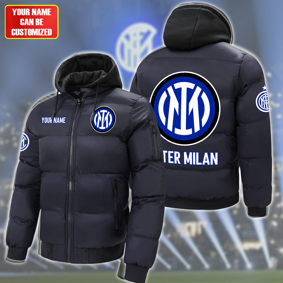Inter Milan Puffer Thermal Sport Warm Jacket S200904