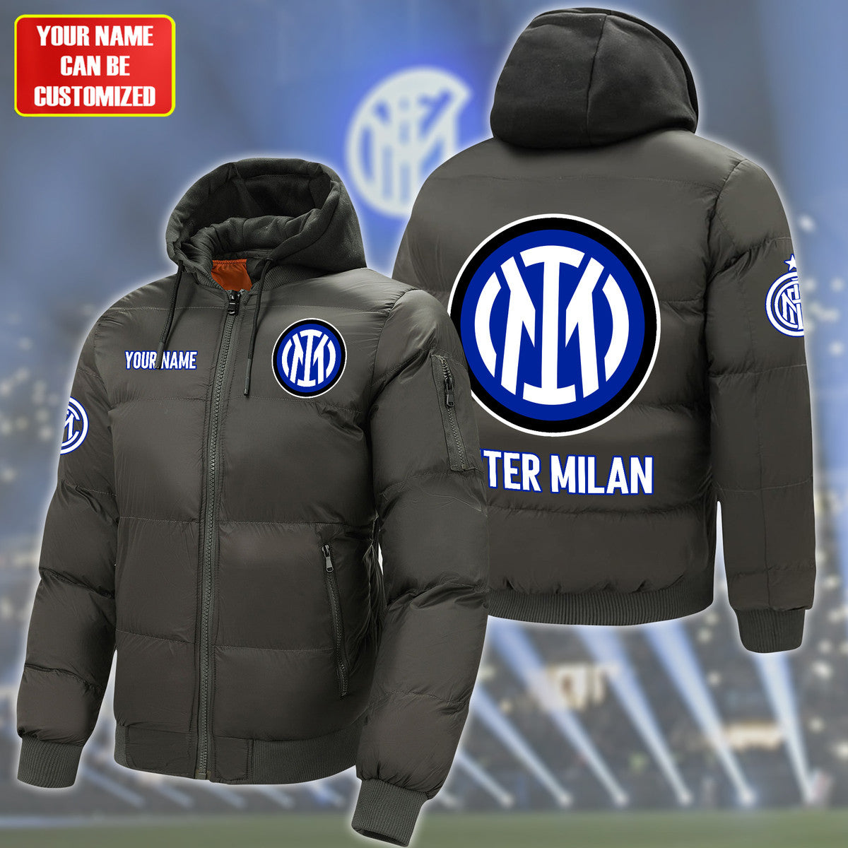 Inter Milan Puffer Thermal Sport Warm Jacket S200904