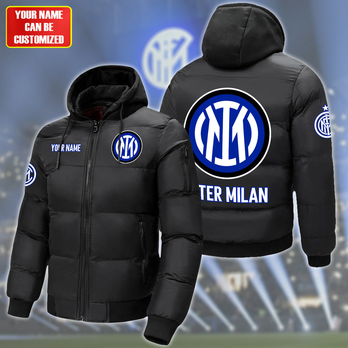 Inter Milan Puffer Thermal Sport Warm Jacket S200904