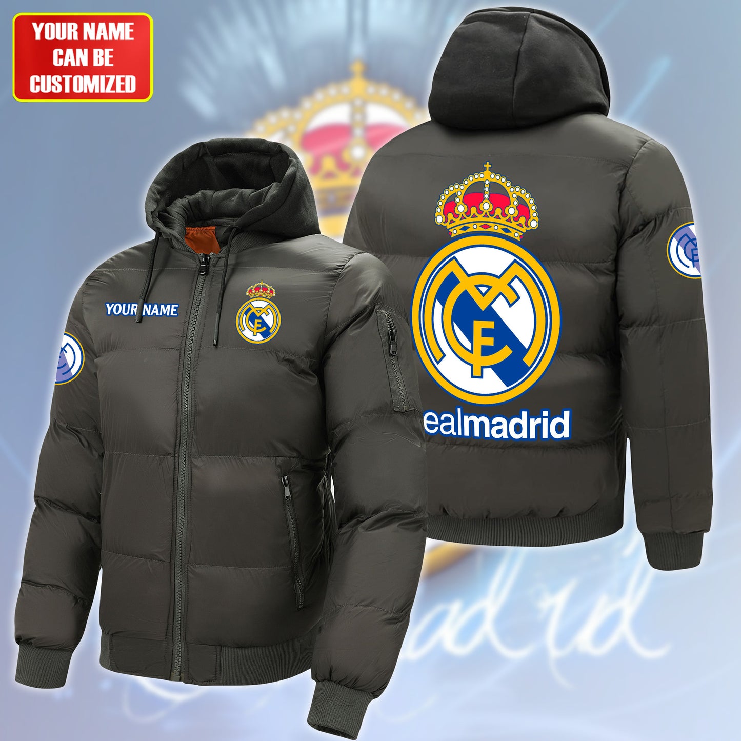 Real Madrid Puffer Thermal Sport Warm Jacket Q200902