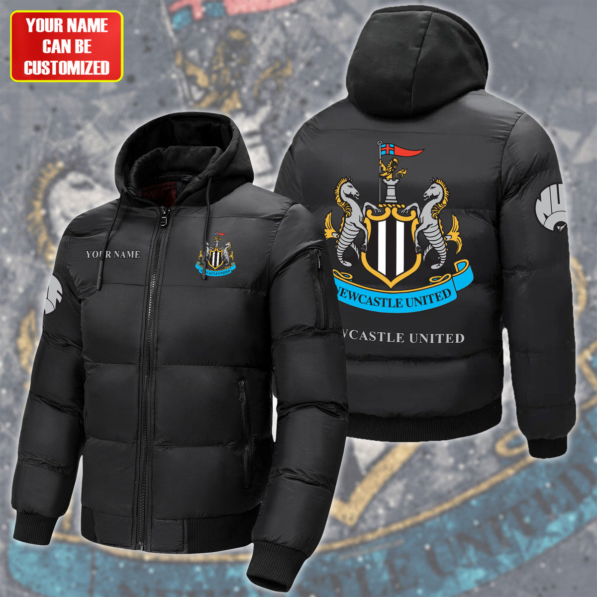 Newcastle United Puffer Thermal Sport Warm Jacket S200908