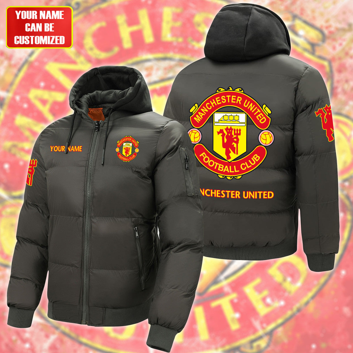 Manchester United Puffer Thermal Sport Warm Jacket S200909
